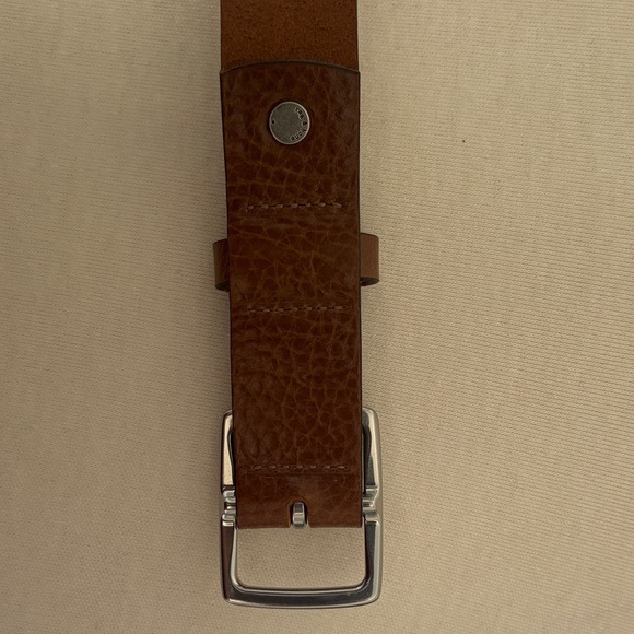 Rag & Bone Brown Leather Belt with Silver Buckle Size M - Picture 5 of 6